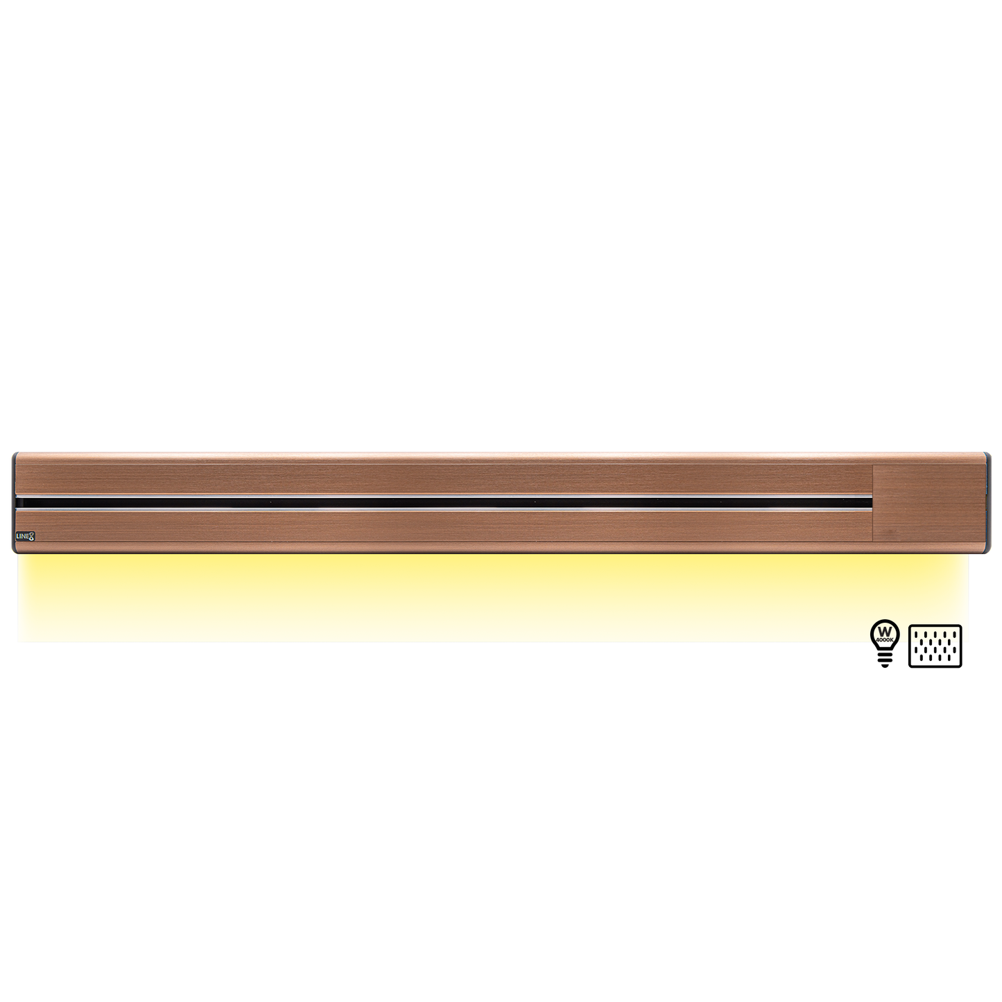 Line8 Model SL Surface Light Power Track - Rose Gold Finish