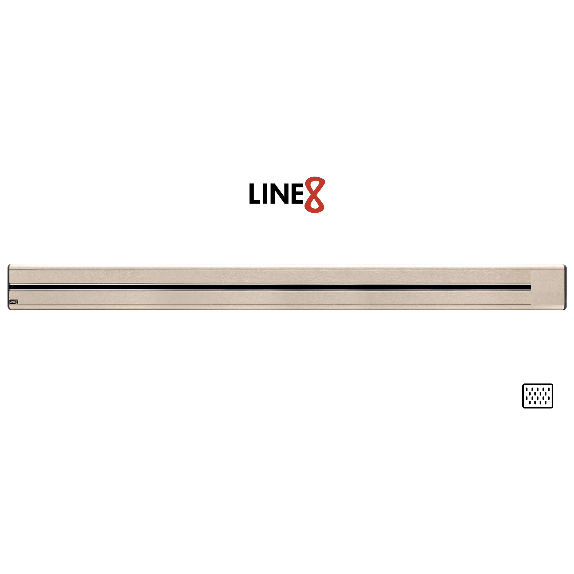 Line8 Model SL Surface Light Power Track - Champagne Gold Finish ...