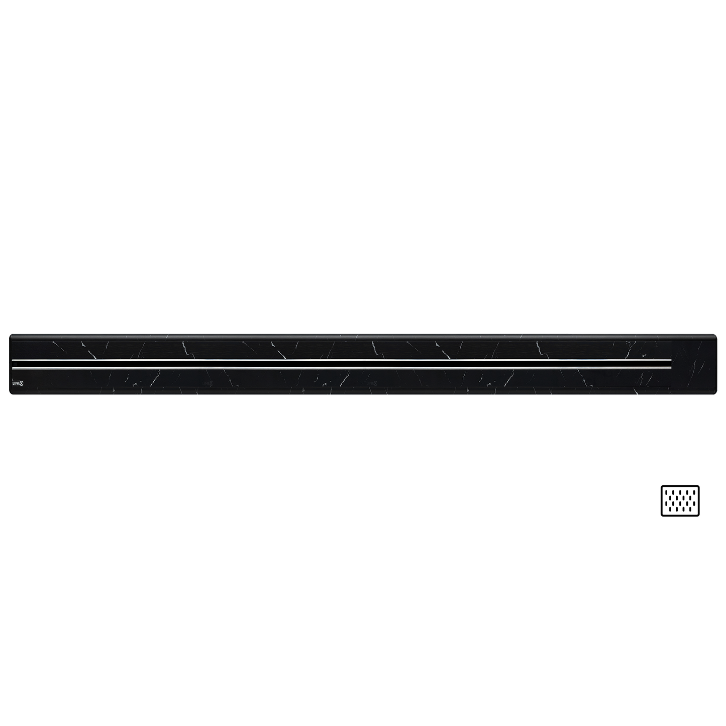 Line8 Model SL Surface Light Power Track - Spanish Black Marble Finish