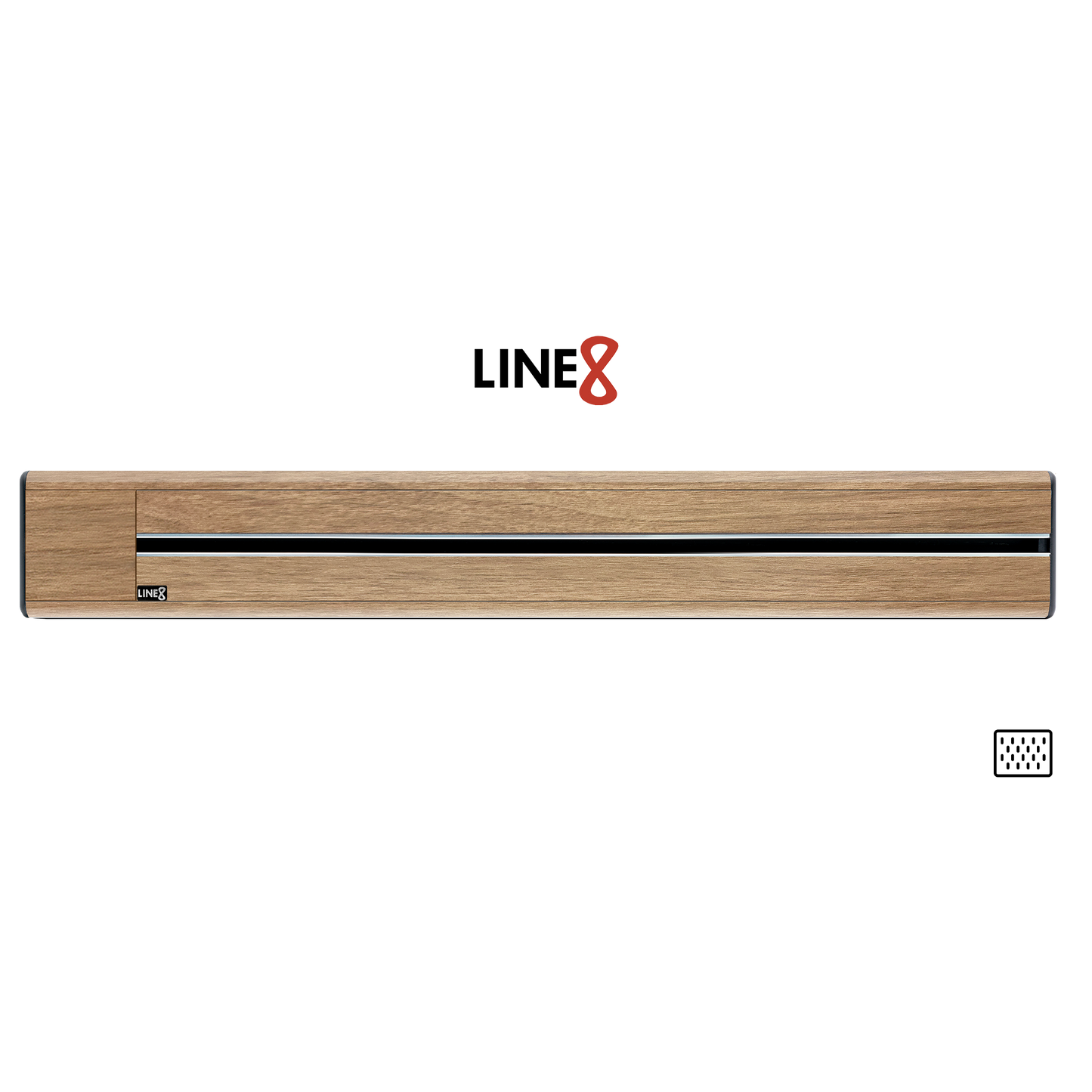 Line8 Model SL Surface Light Power Track - Burmese Teak Finish