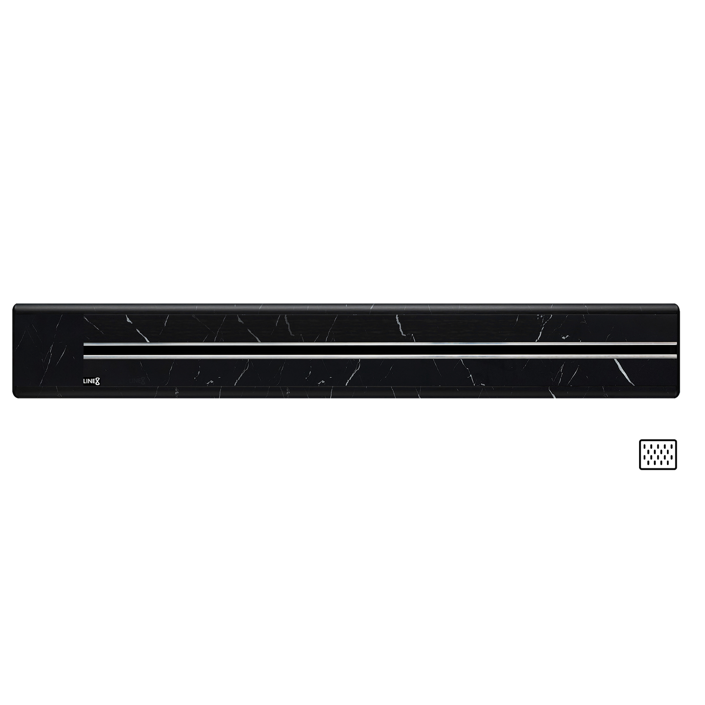 Line8 Model SL Surface Light Power Track - Spanish Black Marble Finish