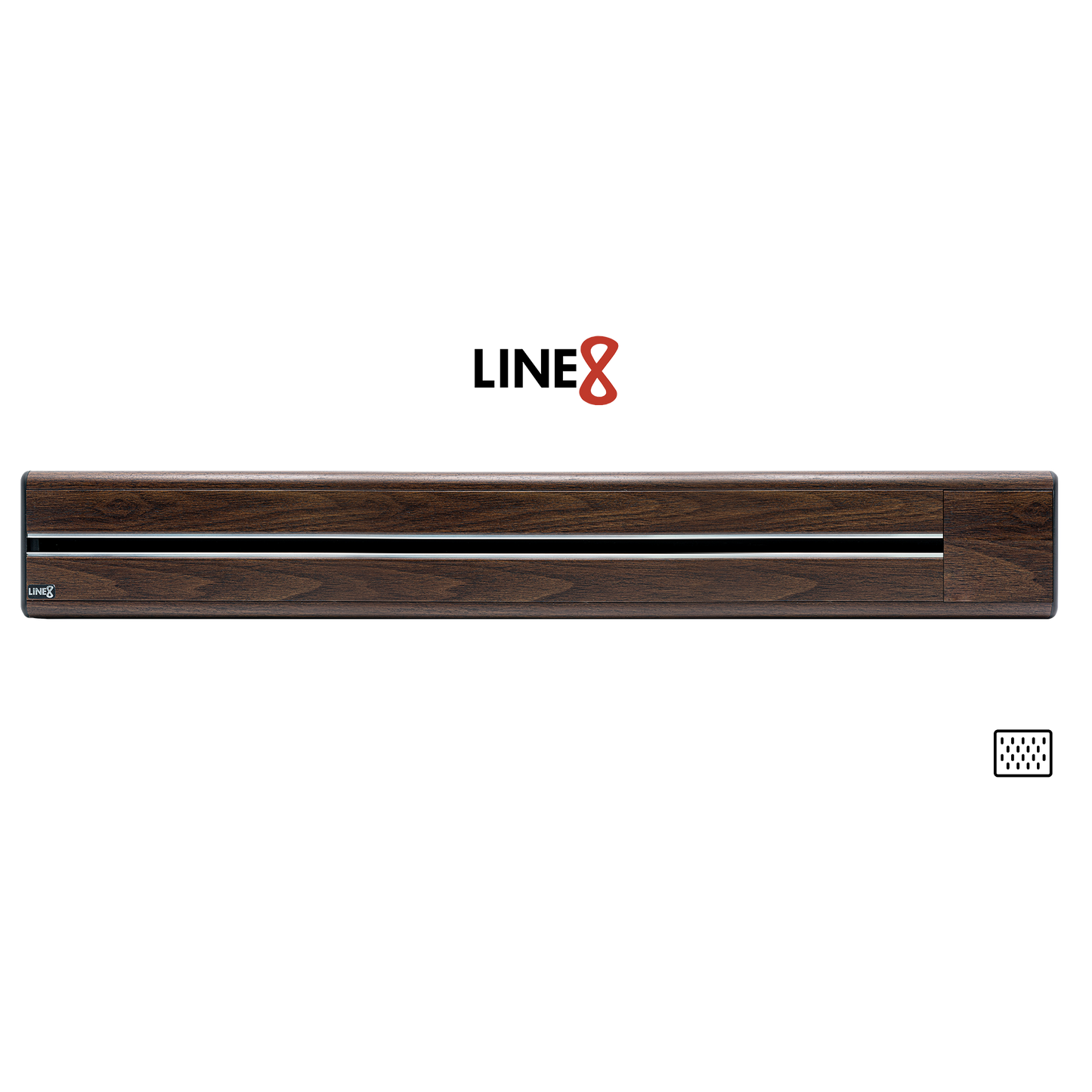 Line8 Model SL Surface Light Power Track - Brazilian Rosewood Finish