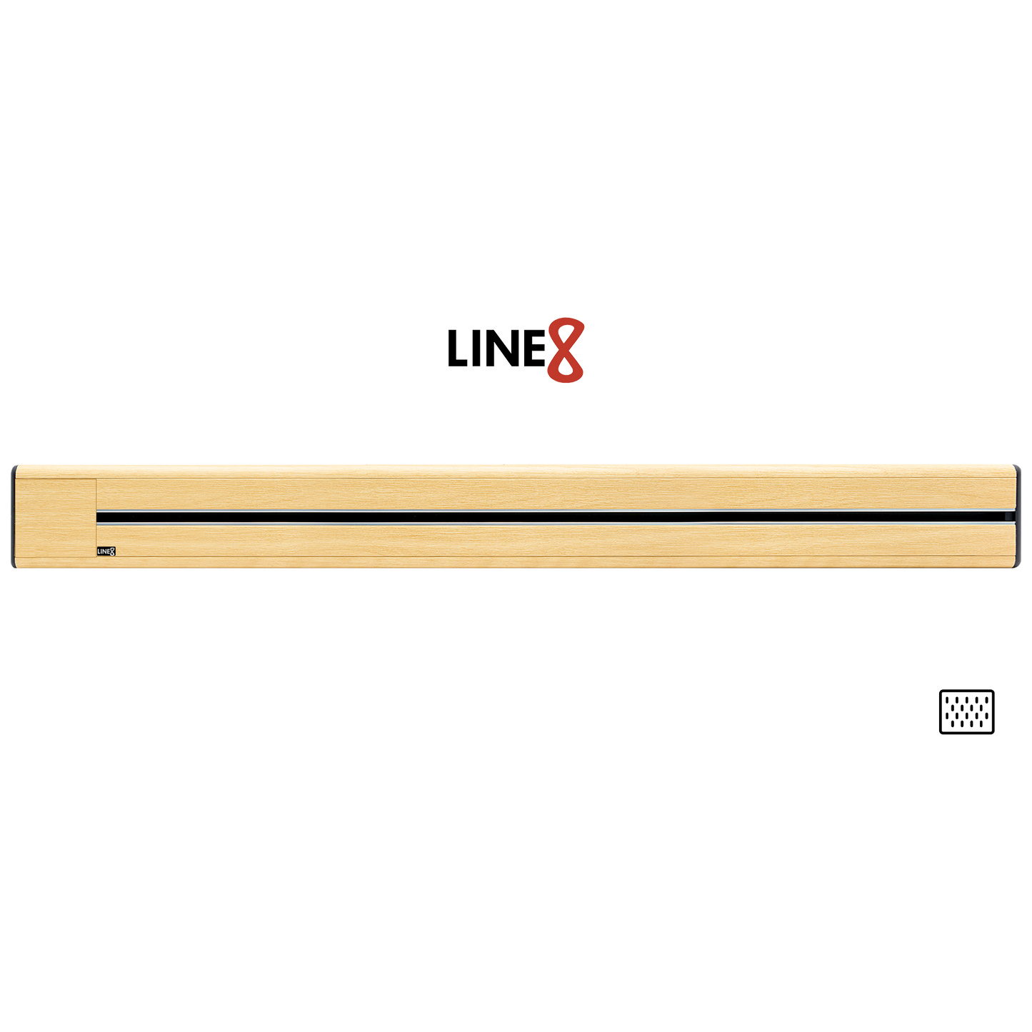 Line8 Model SL Surface Light Power Track - American Spruce Finish