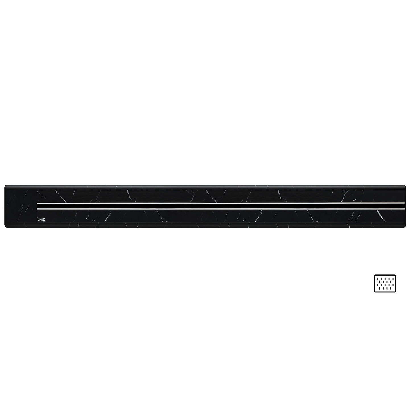 Line8 Model SL Surface Light Power Track - Spanish Black Marble Finish