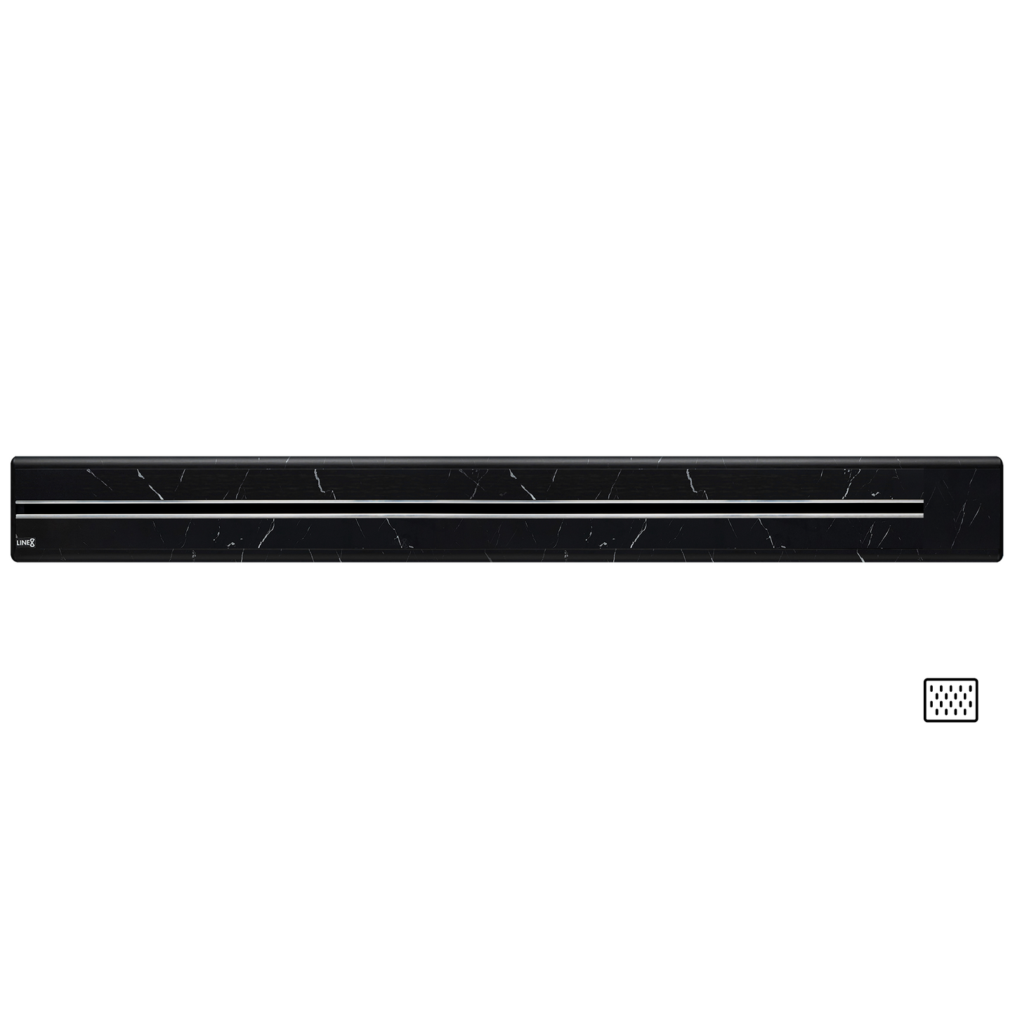Line8 Model SL Surface Light Power Track - Spanish Black Marble Finish