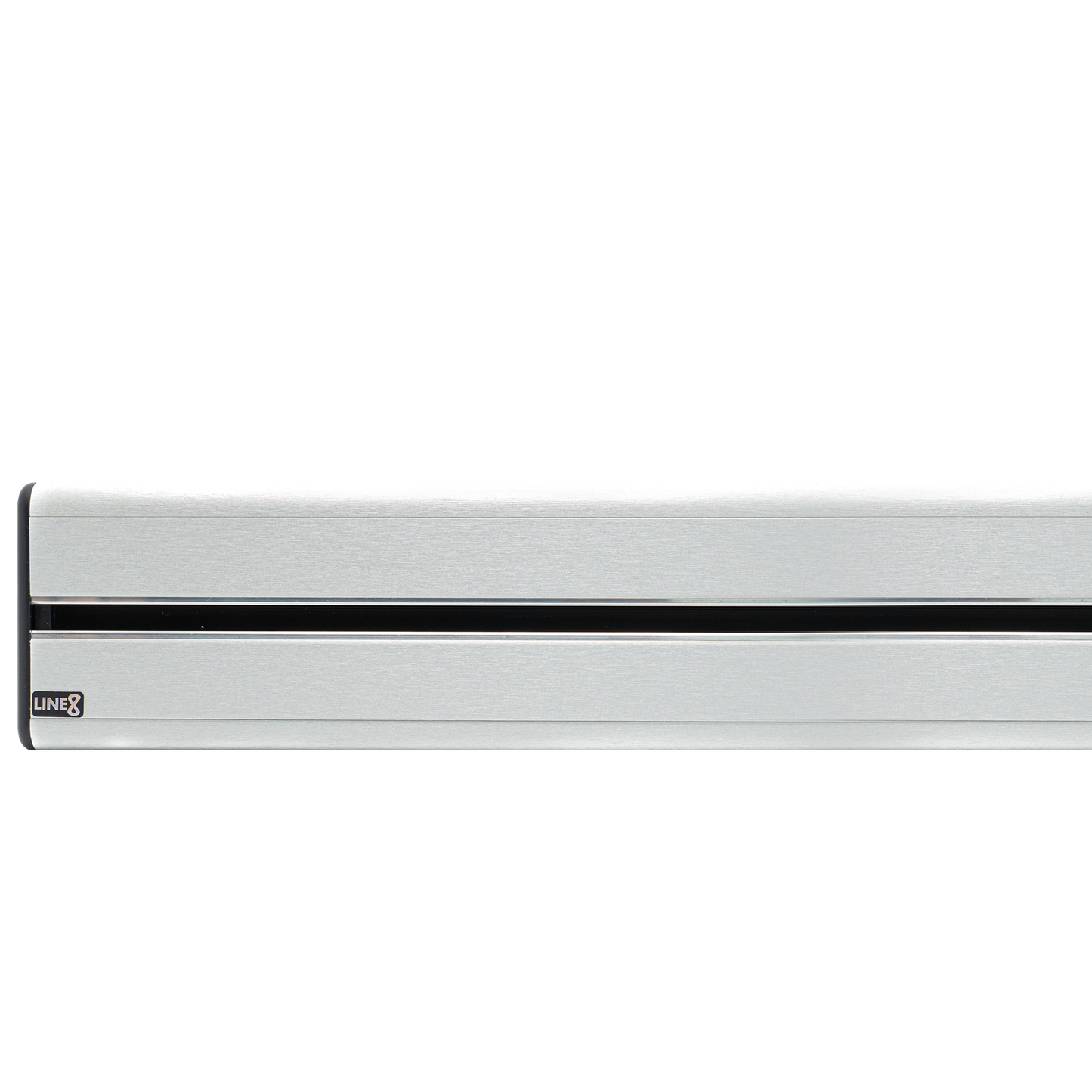 Line8 Model SL Surface Light Power Track - Silver Hairline Finish