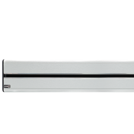 Line8 Model SL Surface Light Power Track - Silver Hairline Finish