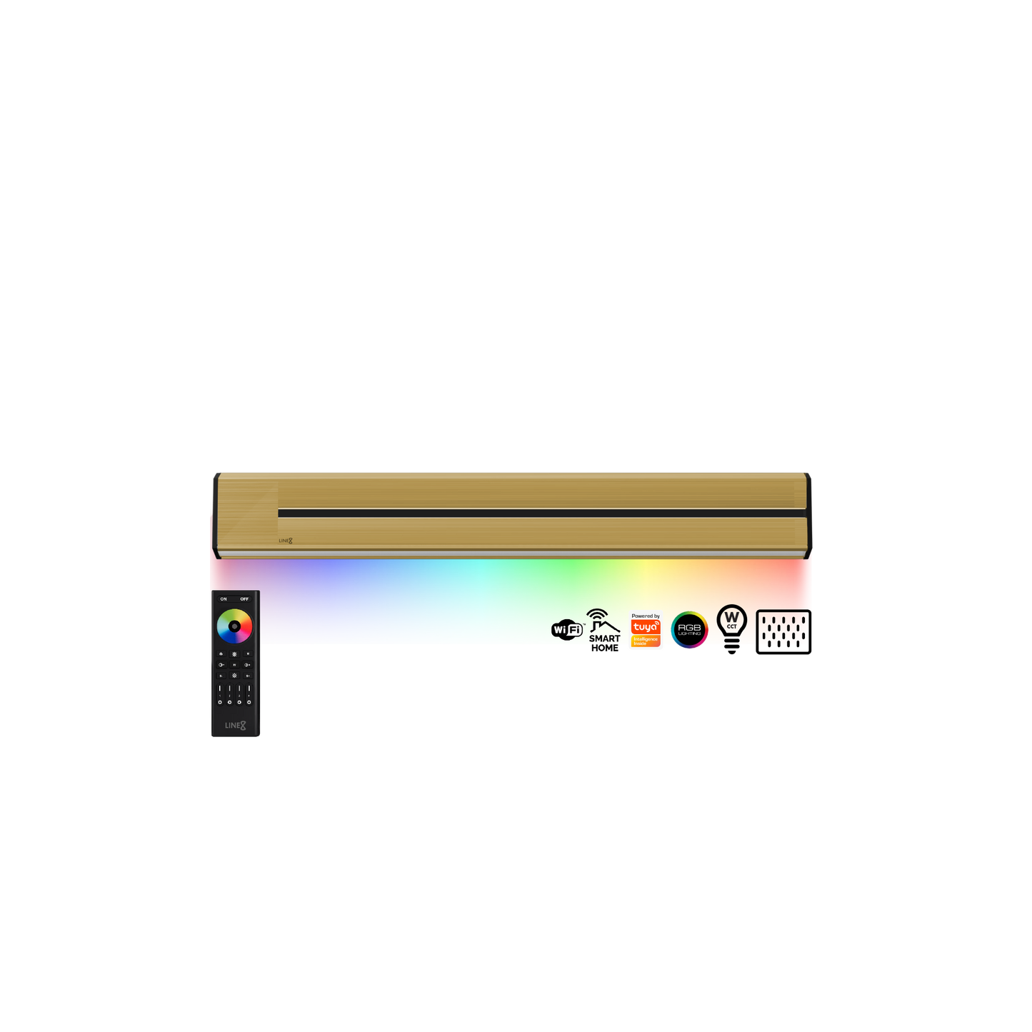 Line8 Model TL Triangle Power Track - Gold Hairline
