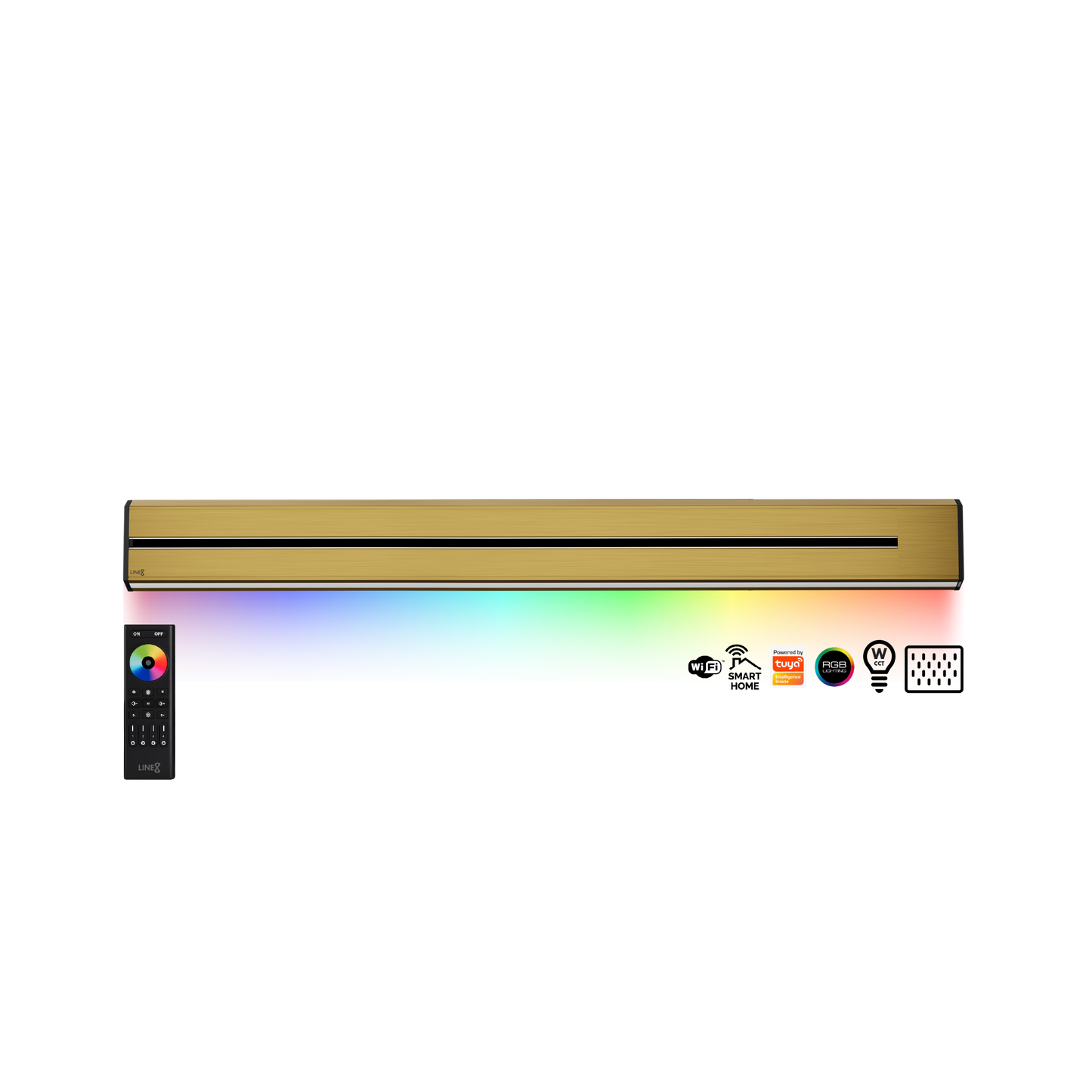 Line8 Model TL Triangle Power Track - Gold Hairline