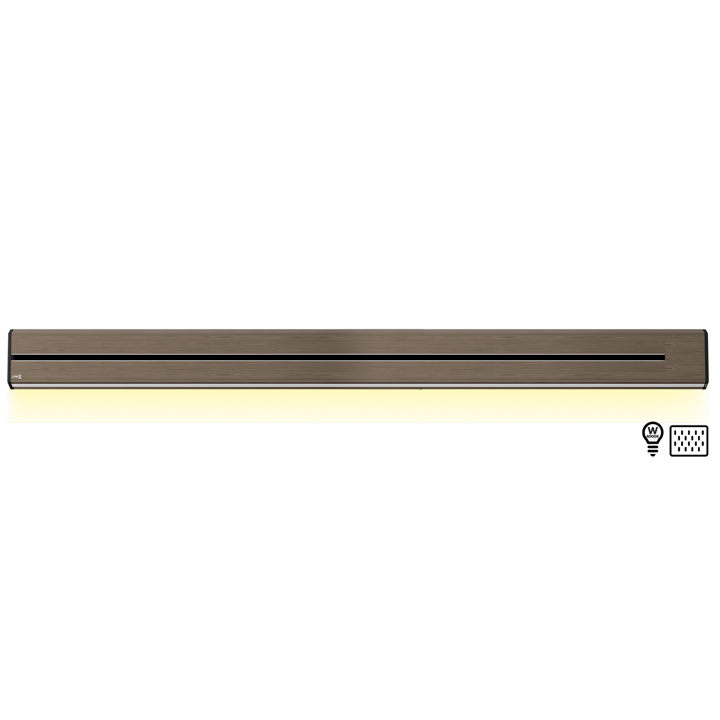 Line8 Model TL Triangle Power Track - Burmese Teak