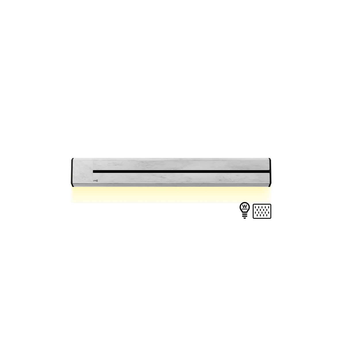 Line8 Model TL Triangle Power Track - Indian White Marble