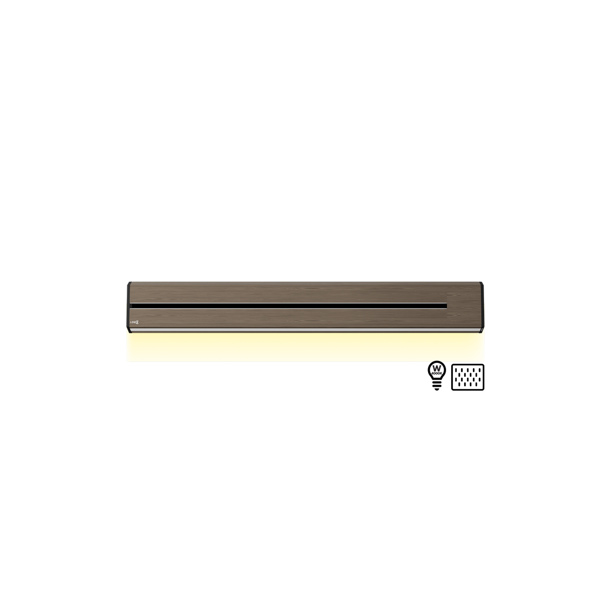 Line8 Model TL Triangle Power Track - Burmese Teak
