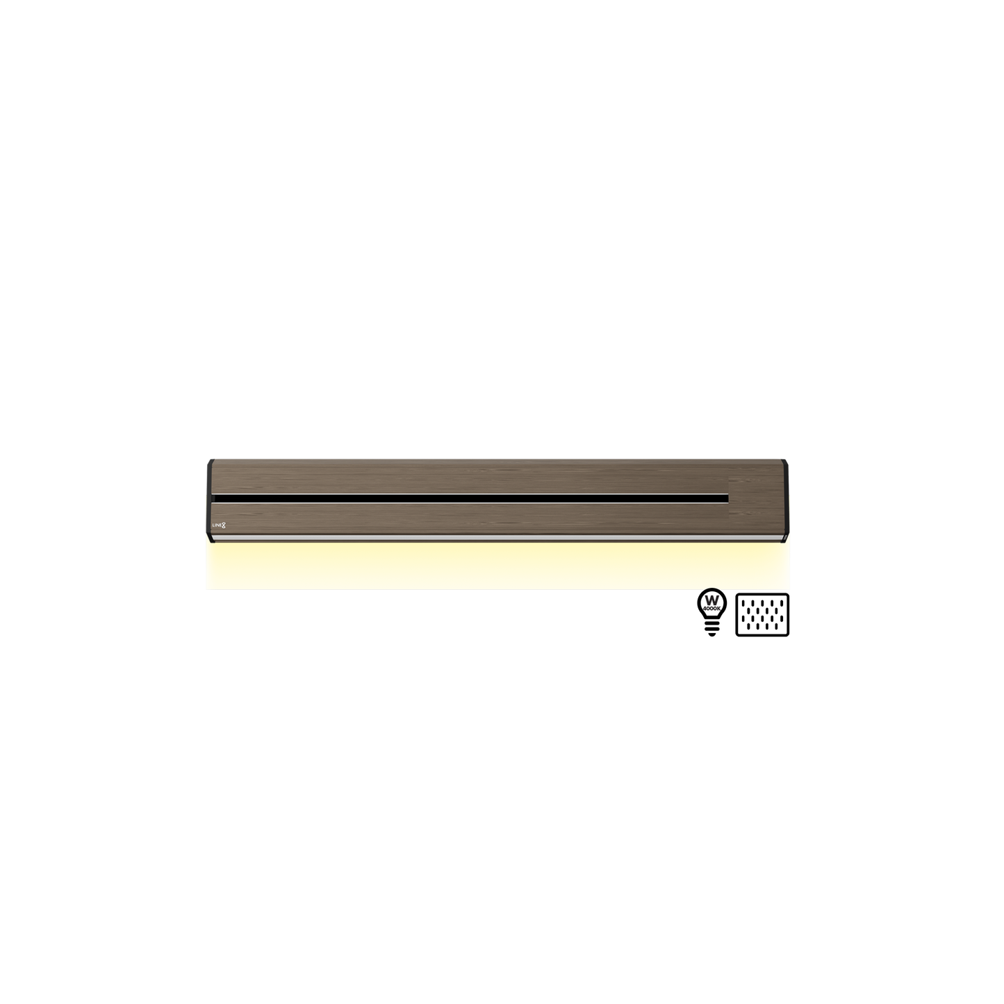 Line8 Model TL Triangle Power Track - Burmese Teak