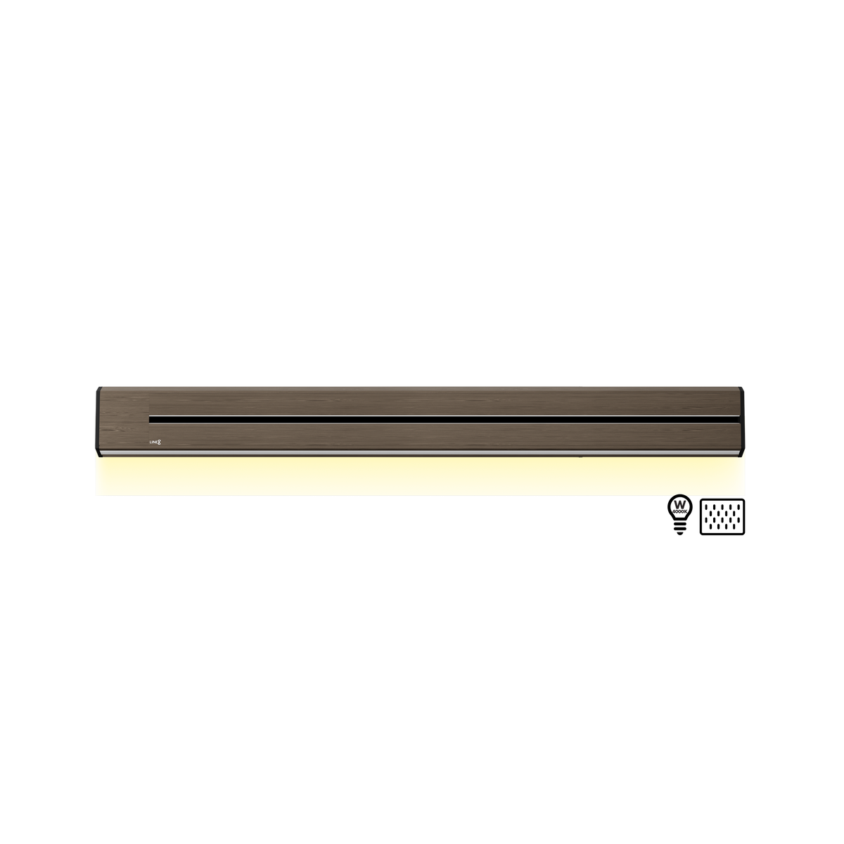Line8 Model TL Triangle Power Track - Burmese Teak