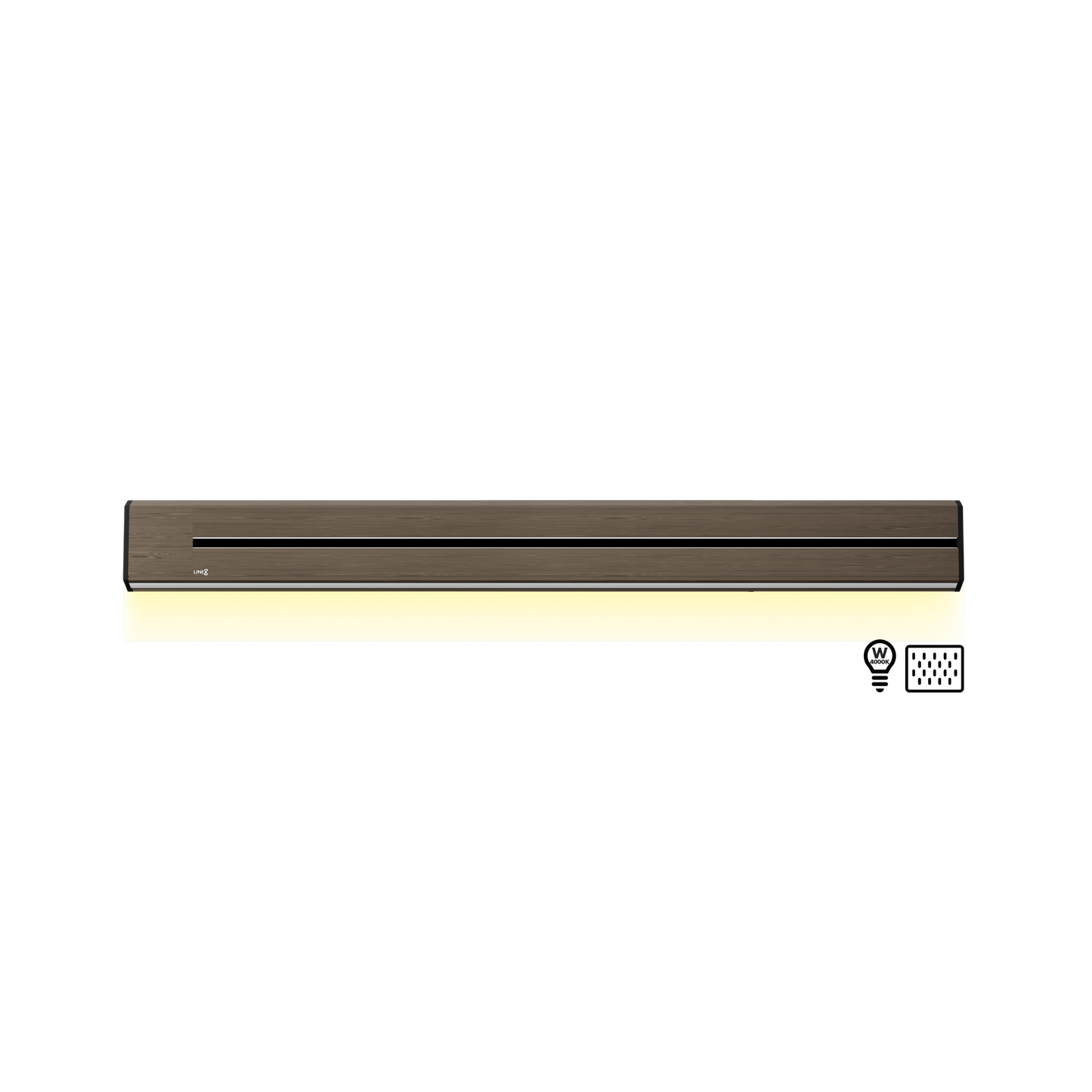 Line8 Model TL Triangle Power Track - Burmese Teak