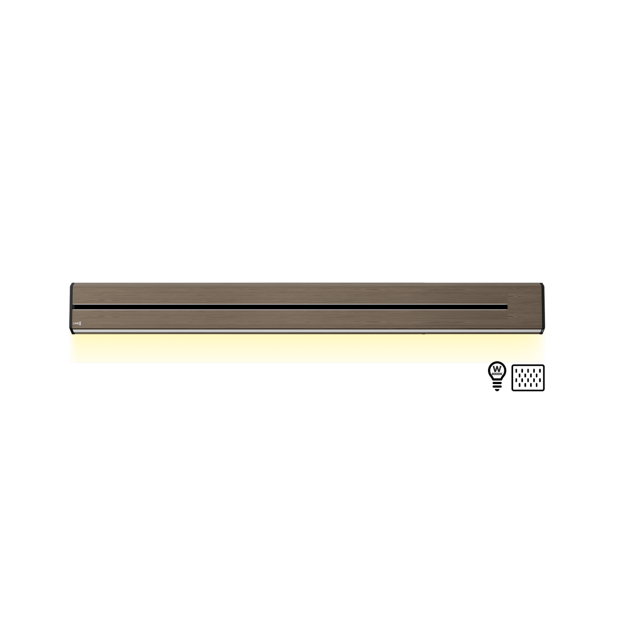 Line8 Model TL Triangle Power Track - Burmese Teak
