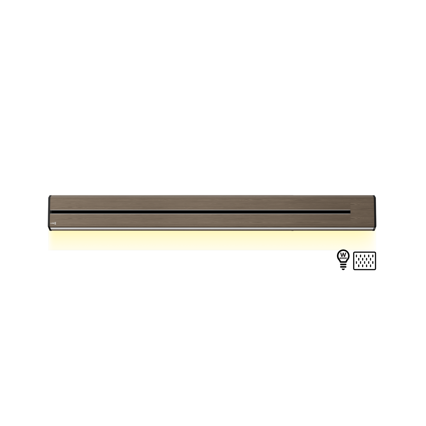 Line8 Model TL Triangle Power Track - Burmese Teak