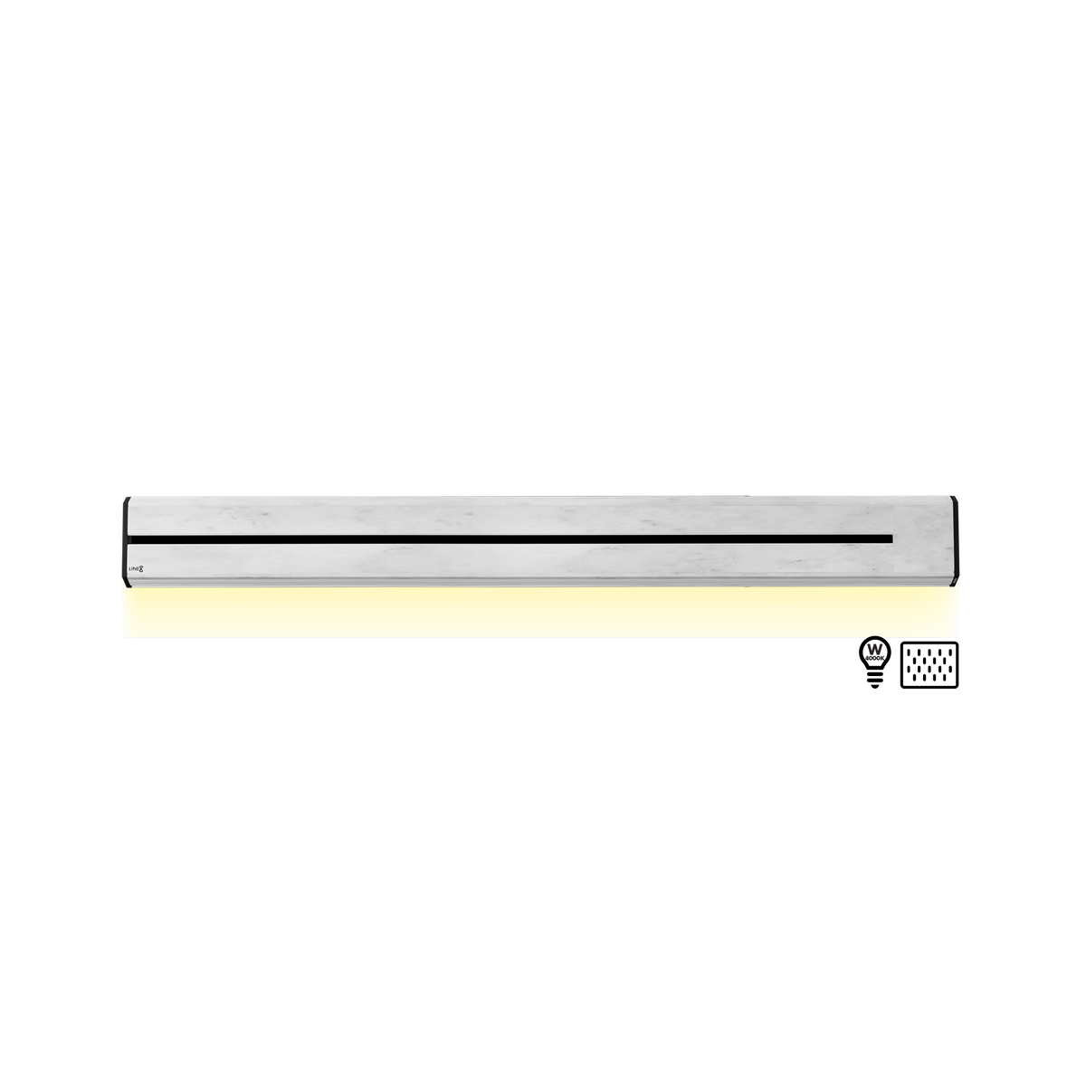 Line8 Model TL Triangle Power Track - Indian White Marble