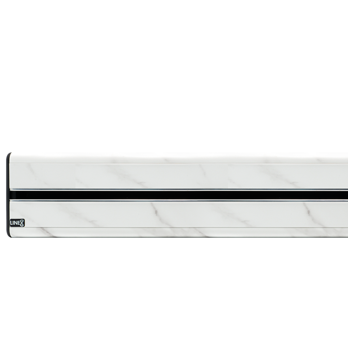 Line8 Model SL Surface Light Power Track - Indian White Marble Finish