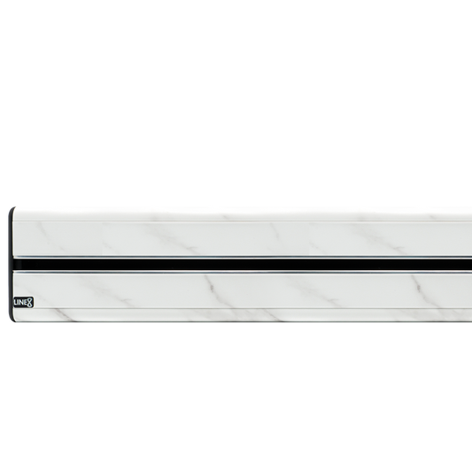 Line8 Model SL Surface Light Power Track - Indian White Marble Finish
